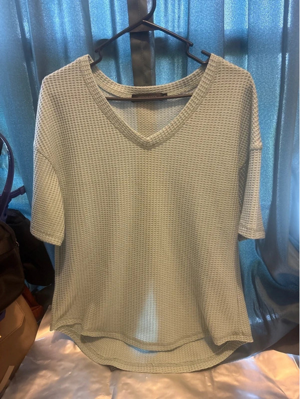 Meerokeety  Textured waffle knit size medium, casual, dressy shirt